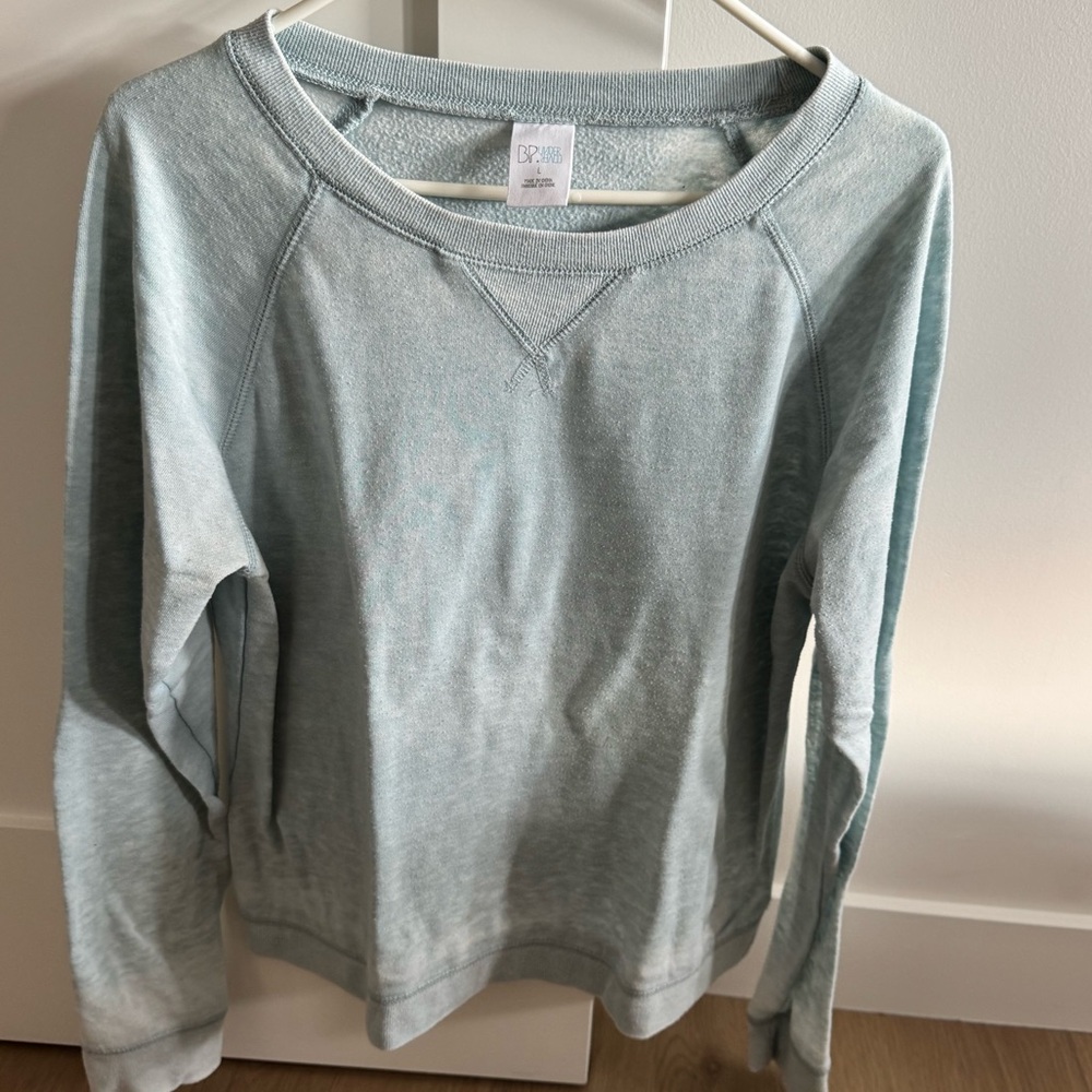 Teal Distressed Sweater